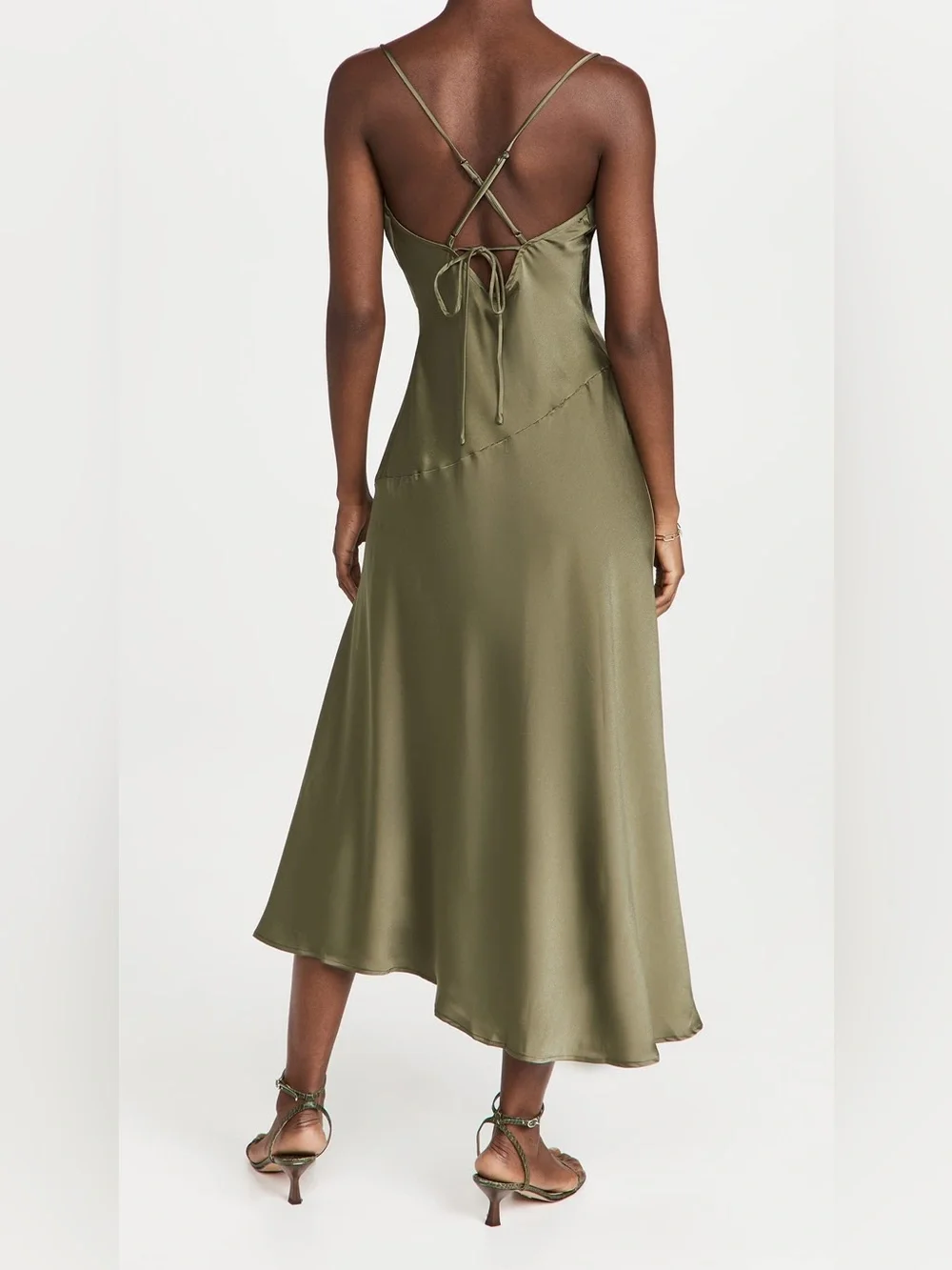 ASTR the label Women's Gaia Dress, Sage, Green, size M